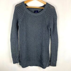 American Eagle: Women's Knit Jegging Sweater Pullover Shirt Top Gray Size Small